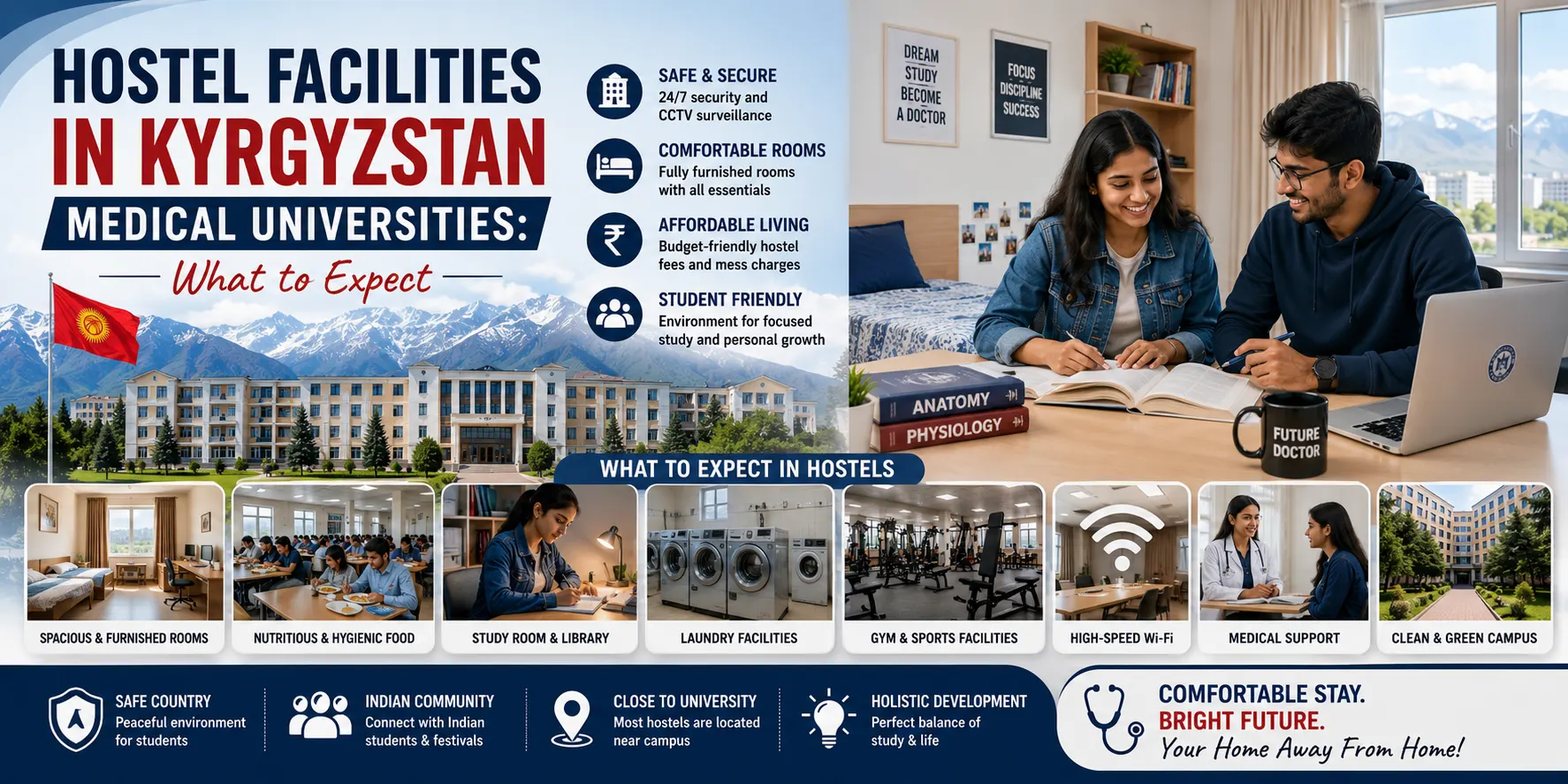 What to Expect from Kyrgyzstan Medical Universities Hostel Facilities